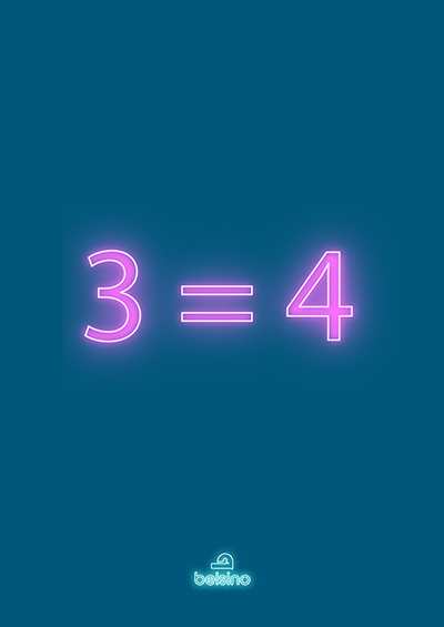 4=3