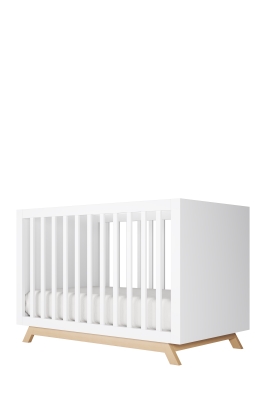 تخت نوزاد بدون آسانسوری نیکول راش (سفید)