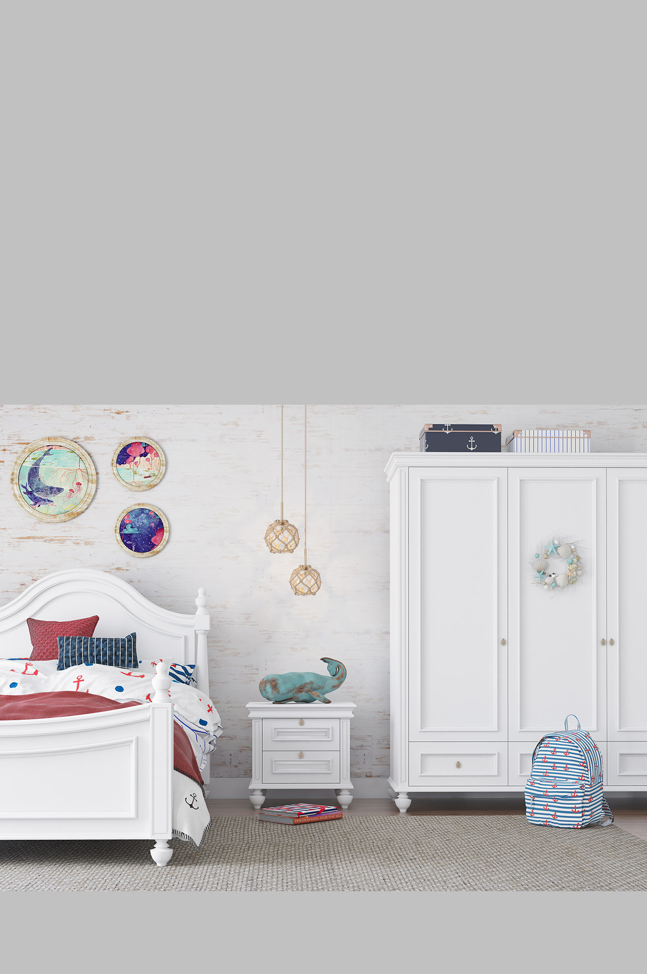 میز تحریر تک کارن + کتابخانه A (سفید)