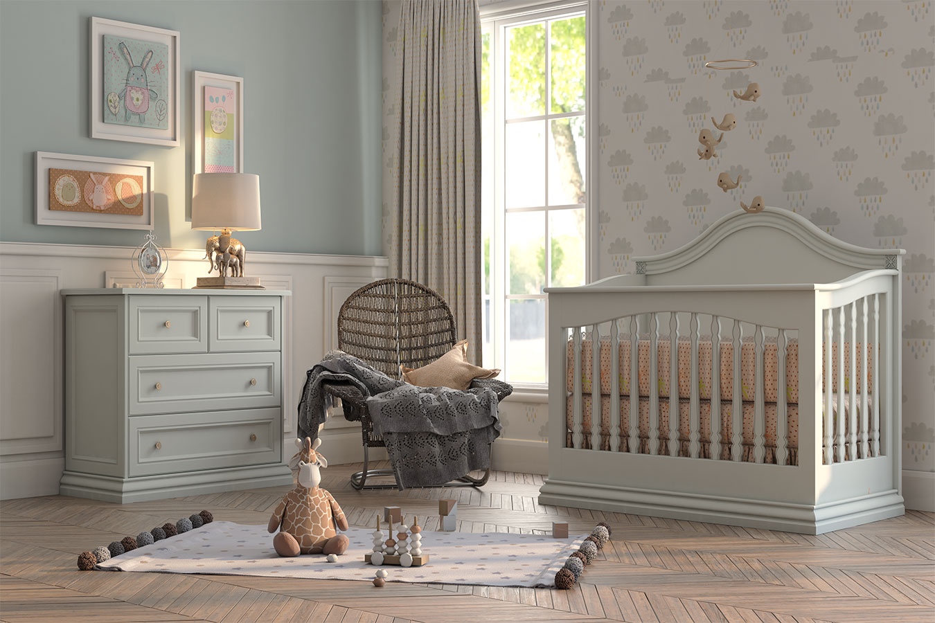 خرید تخت خواب نوزادی ویکتوریا